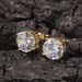 Women's Jewelry Classic Round Large Zircon Hip Hop Earrings 925 Silver Needle Fashion Earrings_ipsvogv.com