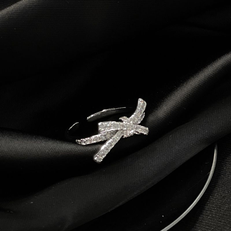 style Double-layer Butterfly Bow Hepburn New Pearl Layered Open With Full Diamond Zircon Temperament, High-end Index Temperament,_ipsvogv.com