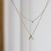 New Product: Green Diamond Bull Horn Inverted Crescent Double Layered Moon Stacking Chain, Titanium Steel Lock Bone Set,_ipsvogv.com