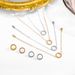 Women's Jewelry Set Fashion Retro Pattern Geometric Circle Necklace Bracelet Earrings Three Piece Set Stainless Steel Material_ipsvogv.com