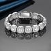 Men's Jewelry Set Fashion Cuban Bracelet Rock Sugar Chain Zircon Tennis Bracelet Flip Cover Men's Hand Jewelry Trend_ipsvogv.com