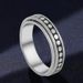 source Star and moon rotating titanium steel decompression ring for women Standard US size jewelry_ipsvogv.com