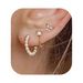 Women’s Jewelry Set Fashion Hot Sale Real Gold Brass Electroplating Personalized Trendy Niche Design Pearl Earrings Three Piece Set_ipsvogv.com