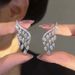 Women's Jewelry Fashion Angel Wings Earrings Light Luxury High End Design Diamond Tassel Earrings Fashionable Water Drop Earrings_ipsvogv.com