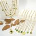 Simple Emerald Zircon Four Leaf Grass Titanium Steel Necklace , High Grade, Colorless Love Collar Chain Necklace_ipsvogv.com