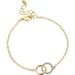 Simple Copper Plated Real Gold Diamond Double Round Bracelet For Women Ins Style High End Hand Jewelry_ipsvogv.com