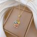 Camera Zircon Aircraft Light Luxury Charm Gorgeous Full Diamond Necklace Women's Versatile Clavicle Titanium Steel Chain_ipsvogv.com