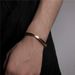 Live Hot Titanium Steel Gold Plated Bracelet Men Simple Couple Stainless Steel Anti Fading Bracelet Trendy Jewelry_ipsvogv.com