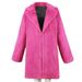 Women's Clothing F0281 fashion plush suit collar jacket women's long fur jacket tops for women_ipsvogv.com
