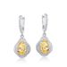 Willson Jewelry New Recommendation S925 Sterling Silver Earrings Fashion Trend Goose Yellow Ice Flower Cut High Carbon Diamond Ear Hooks_ipsvogv.com