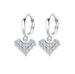 Women's Jewelry Silver Moissanite Earrings Full Of Diamonds Fashionable And Simple Light Luxury All Match High End Love Earrings_ipsvogv.com