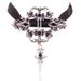 New Vampire Fashion Ribbon Choker Halloween Lace Velvet Punk Necklace Pendant For Women_ipsvogv.com