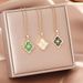 New High-end Italian Brushed Hollow Four Leaf Clover Necklace, Women's Gold-plated Pendant, Titanium Steel Lock Chain_ipsvogv.com