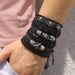 Mulsanne Leather Skull Multi-layer Bracelet For Men New Hip-hop Style Braided Jewelry_ipsvogv.com