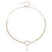Double Flash Diamond Love Short Necklace Choker Internet Celebrity Pendant Neck Strap Neck Chain Neck Jewelry Women's Collarbone Chain_ipsvogv.com