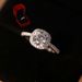 Live Luxury Wedding Simulation Diamond For Men And Women One Pair Adjustable Proposal Ring Props_ipsvogv.com