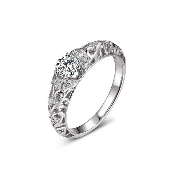 Classical Carved Gold Plated Bible Elegant Wedding For Men And Women Baroque Pattern Ball Beautiful Hollow Diamond Ring_ipsvogv.com