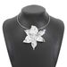 12141 Summer New Alloy Flower Collar ZA Same Style Women's Trendy Exaggerated Necklace_ipsvogv.com