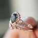 Three Brilliant Luxurious Princesses, Crown And Rose Gold Ring Accessories, Inlaid With Water Droplet Colored Diamond_ipsvogv.com