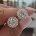 Unisex Jewelry Fashion round diamond stud earrings fashion ladies zircon earrings_ipsvogv.com
