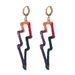 Ins Swt Cool Spicy Girl Womn's Amrican String Rop Dsign Prsonalizd Hip Hop Styl Lightning shapd Earrings_ipsvogv.com