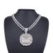 Unisex Alloy Necklace Men And Women's Last Supper Pendant Hip Hop Personality Fashion Rap Diamond Pendant_ipsvogv.com
