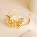 B2973 New Creative Exquisite Small Animal Metal Gold Three Dimensional Butterfly Women's Double layered Open Bracelet_ipsvogv.com