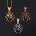 Halloween Spider Oil Alloy Pendant Exaggerated Personality Men Hip Hop Fried Dough Twists Chain Necklace_ipsvogv.com