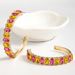 Fashion Retro C shaped Earrings for Women Exaggerated Diamond studded High grade Earrings for Women_ipsvogv.com