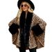 Women's Clothing autumn and winter rex rabbit fur warm thickened cloak shawl coat women_ipsvogv.com