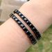 5mm Black Unisex Black & Gold Tennis Chain Bracelet - 5mm Cubic Zirconia Hip Hop Jewelry For Men & Women Tennis Chain Hip Hop Jewelry_ipsvogv.com