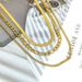 Titanium Steel Figaro Triple Chain Fashion Light Luxury Colorless Accessories Necklace For Women_ipsvogv.com