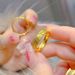 Sand Gold Crushed Ice Women's High-end Feeling, Titanium Steel Not Fading, Niche Design, Ring, Couple Pairing_ipsvogv.com