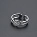 Unisex Sweet Love Love Diamond Zircon CZ Ring Female Light Luxury Style Open Adjustable Hand Jewelry_ipsvogv.com