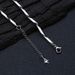 Men's Jewelry Versatile Diamond Melon Seed Chain Necklace Jewelry Hip Hop Personality Stainless Steel Clavicle Chain_ipsvogv.com