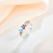 Ring for women S925 sterling silver simple fashion colored zircon light luxury ins niche design high end hand jewelry_ipsvogv.com