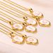 ins style summer 26 English letters oil drop three dimensional necklace gold plated necklace female_ipsvogv.com
