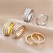 Flashing starry sky single and double row zircon titanium steel ring jewelry design light luxury couple diamond style does not fade_ipsvogv.com