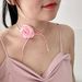 Haiyue Jewelry Korean New Rose Necklace Sweet Cool Girl Flower Tie Collarbone Chain Choker For Women_ipsvogv.com