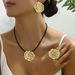 Personalized Instagram Women's Ring Earring Set Versatile Rose Blossoms Small Design Long Necklace for Women_ipsvogv.com