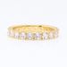 Fashion Light Luxury Single Row Zircon Ring Gold Plated Shining Row Of Gemstone Eternity Ring For Women_ipsvogv.com