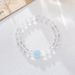 8MM White Female Lusi Same Style Sea Blue Treasure Bracelet, High Grade Transparent Crystal Bracelet_ipsvogv.com