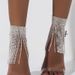 Fashion Claw Chain Diamond Tassel Adjustable Ankle Chain Women Jewelry Rhinestone Foot Ring Sexy Bride Gift Foot Ornaments_ipsvogv.com