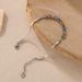 Women's Jewelry Simple Bracelet Stainless Steel Color Zircon Personality Flat Blade Chain Titanium Steel Jewelry_ipsvogv.com