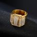 316 Stainless Steel/Titanium Steel Gold-Plated Full Diamond Luxurious Hip-Hop Ring_ipsvogv.com