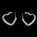 Women’s Jewelry Set Fashion Jewelry Full Diamond AB Color Geometric Heart Earrings Personality Publicity Silver Women's Earrings Earrings_ipsvogv.com