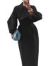 Women's woolen coat intellectual wind pocket lapel winter new solid color lantern sleeve female coat_ipsvogv.com