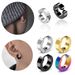 Simple titanium steel ear clips, stainless steel earrings for men and women, Korean ins style earrings, anti allergic jewelry, earrings_ipsvogv.com