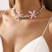 N11915 niche temperament high-end collarbone chain Y2K spicy girl style bow bead necklace_ipsvogv.com