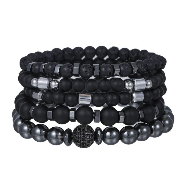 Hot Selling Natural Stone Bracelet Set Copper Bead Bracelet Hot Selling Set_ipsvogv.com